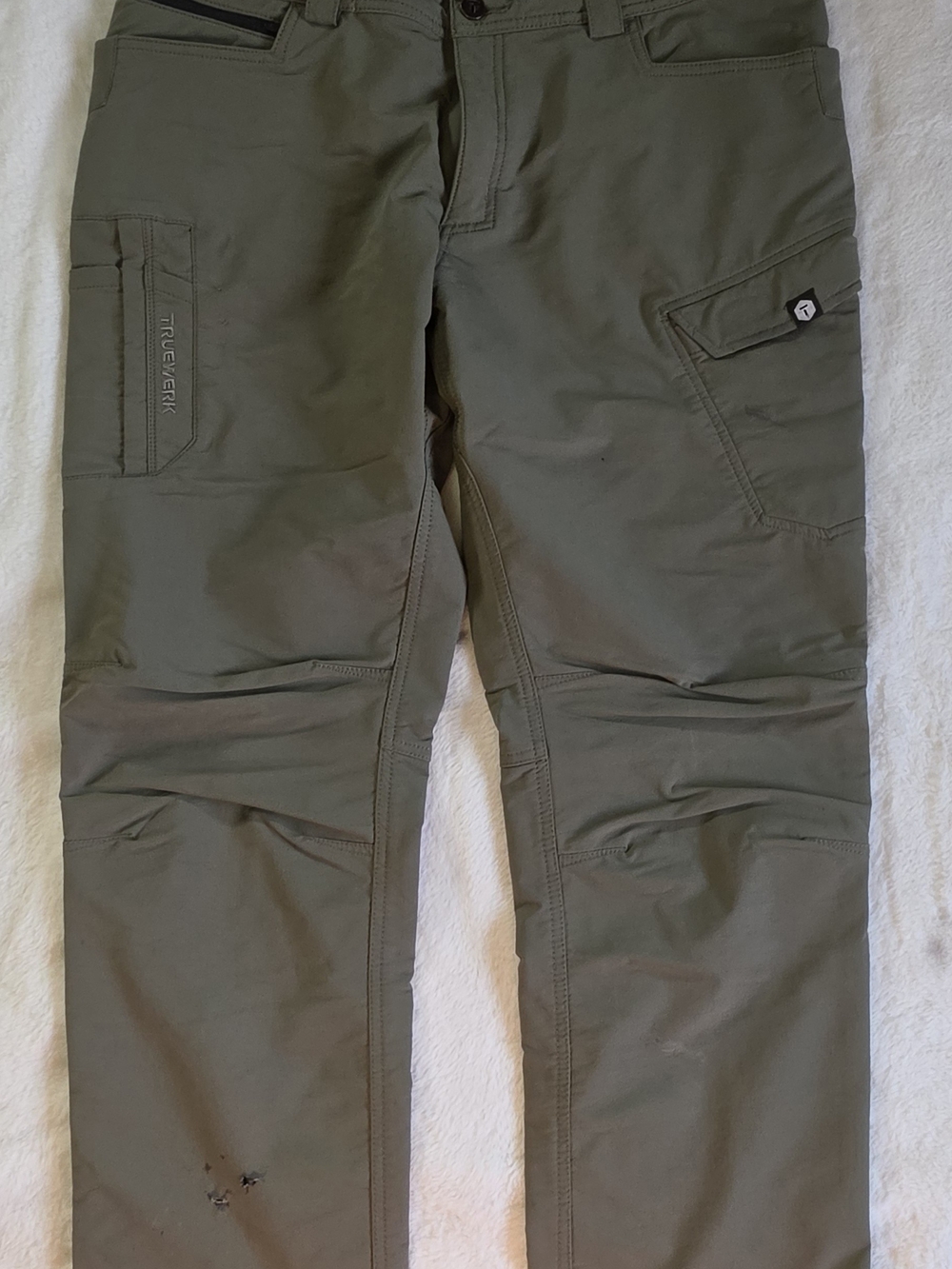 Truewerk Men’s Olive Green Performance Work Pants